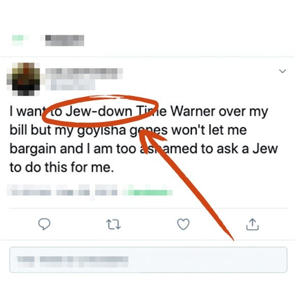 Jew down social media example